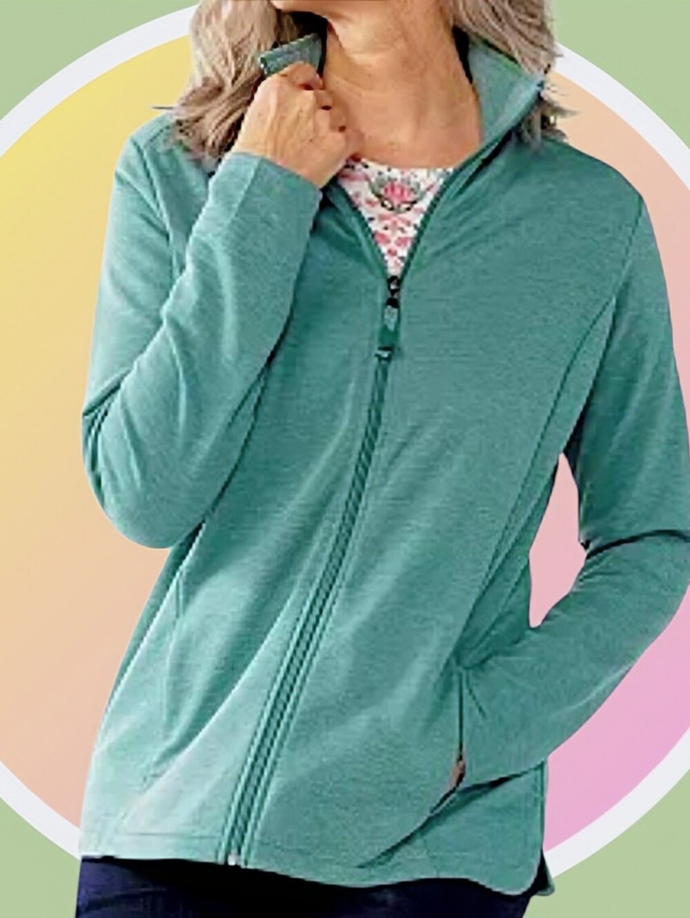NWT 1XL Zip Up Jacket with Pockets